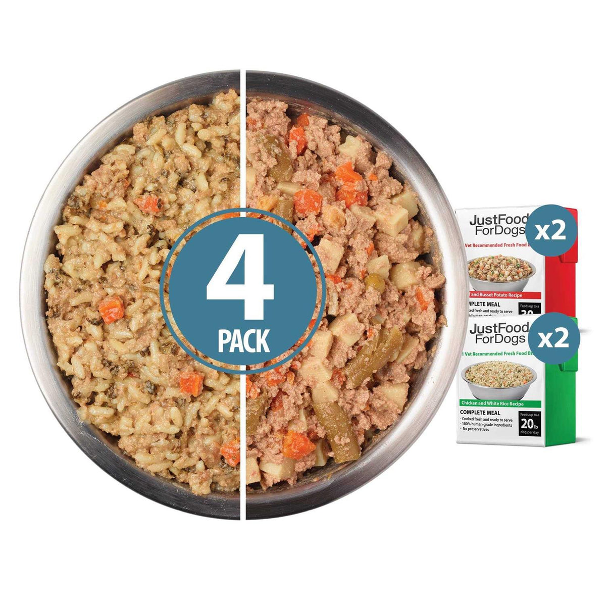 Beef Chicken Variety Pack Dog Fresh Food Z15416