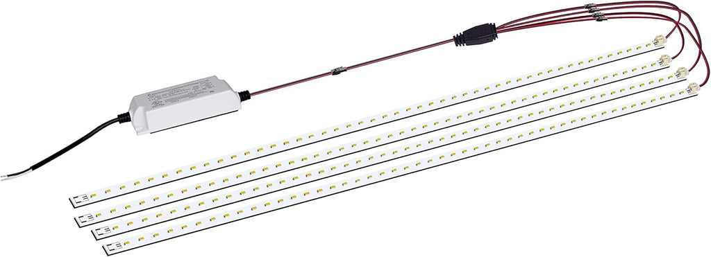 2x4 FT LED Troffer Retrofit Kit, 36W, 5400LM, Daylight White 5000K, 0-10V Dimmable, Pack of 2 C171801