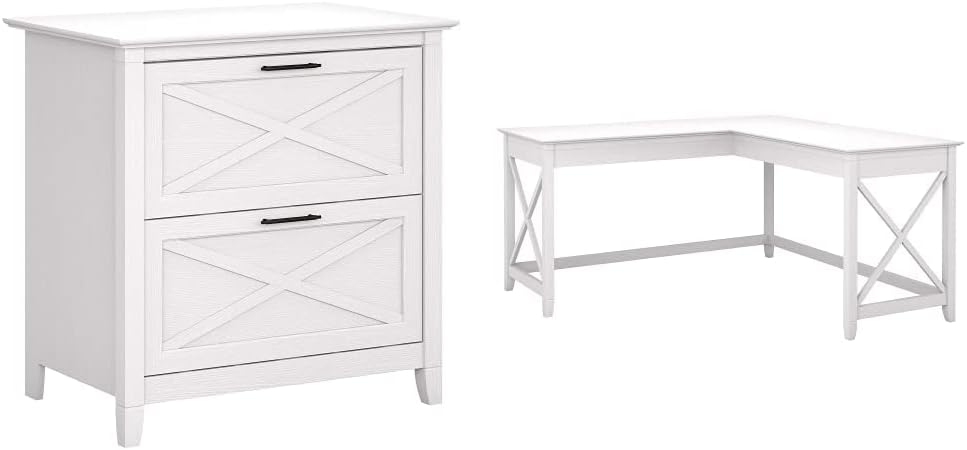2 Drawer Lateral File Cabinet, Pure White Oak P693344