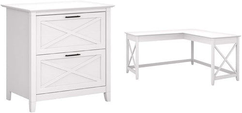 2 Drawer Lateral File Cabinet, Pure White Oak P693344