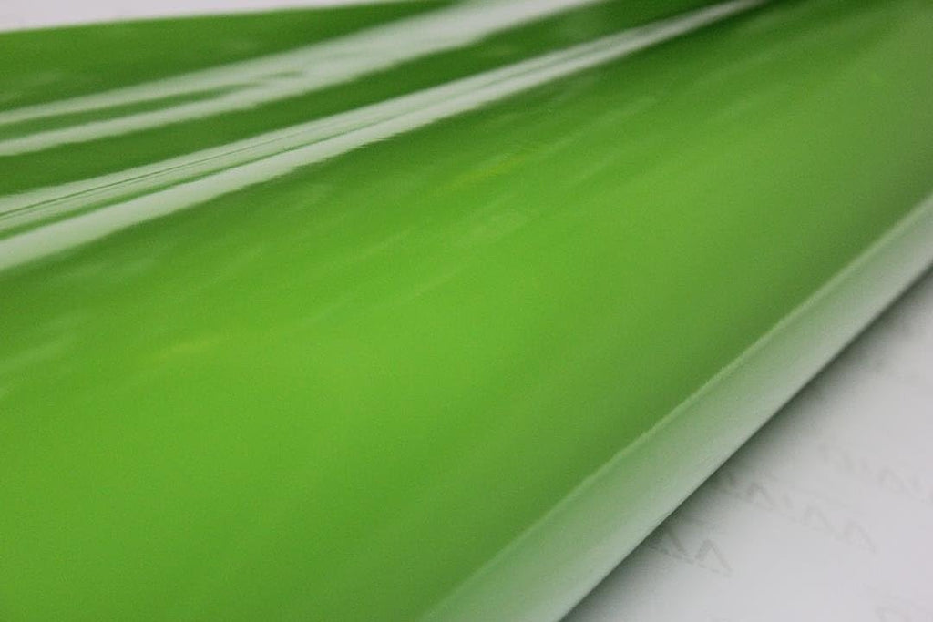 Lime Green Gloss Car Wrap Vinyl Roll with Air Release 3mil (6ft x 5ft) Pack of 2 U788