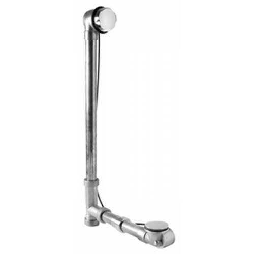Satin Chrome Brass Bath Waste and Overflow Drain M41599
