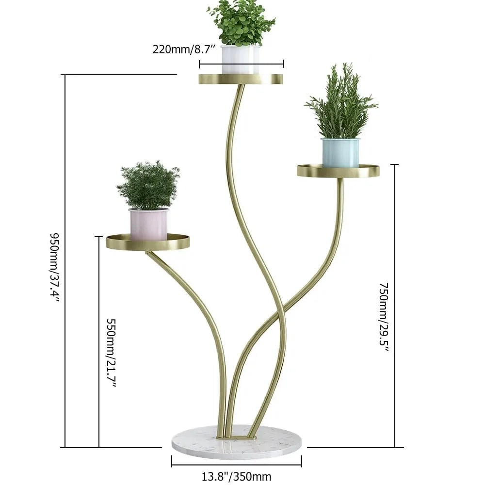 Tall Metal 3 Tier Plant Stand Z9053