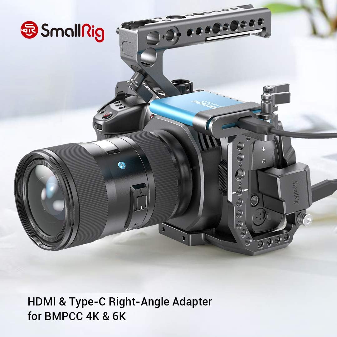 HDMI/USB Type-C Right-Angle Adapter for BMPCC 4K Camera Cage Q5974