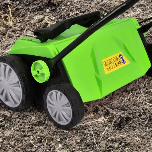 Corded Electric Lawn Dethatcher Scarifier with Dual Safety Switch U883