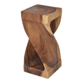 Brown Wood Accent Side Table F712846