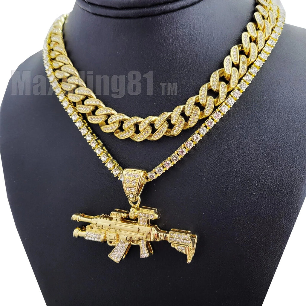 Iced Cubic Zirconia Cuban Chain M31171