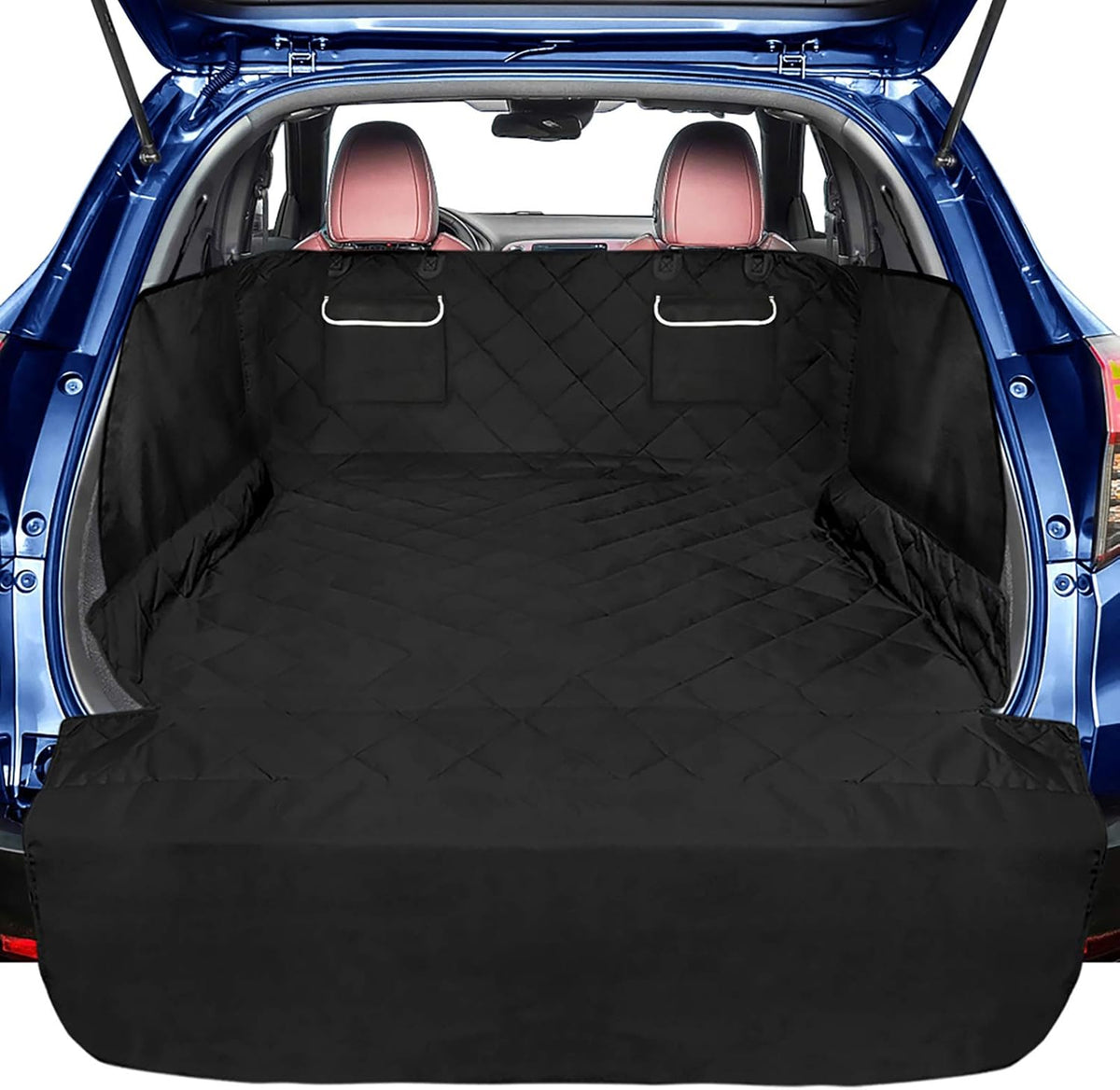 Black Non-Slip Water Resistant Pet Cargo Cover Mat Pack of 2 L680548