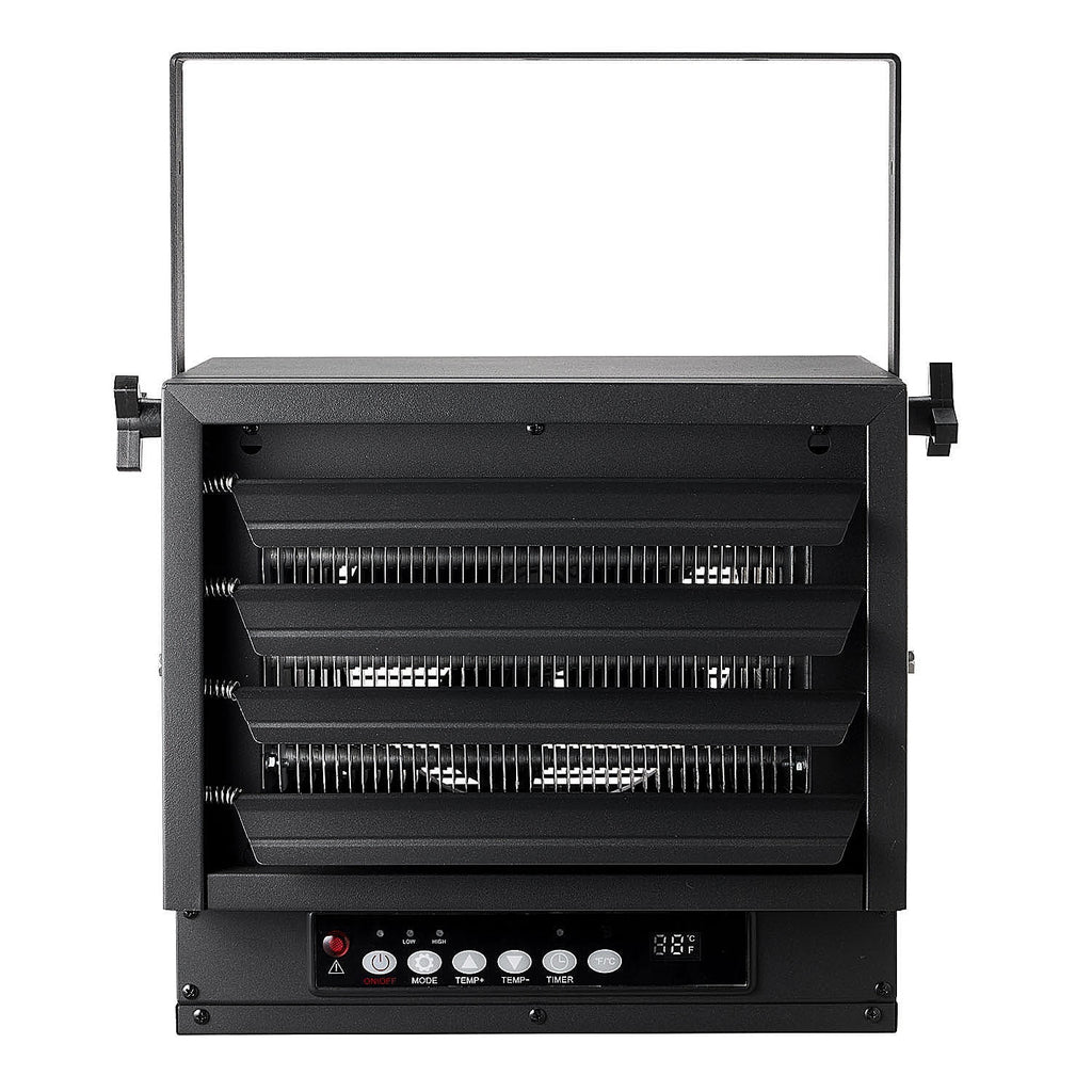Black 7500W 240V Hard Wired Digital Electric Garage Heater with Remote O217698