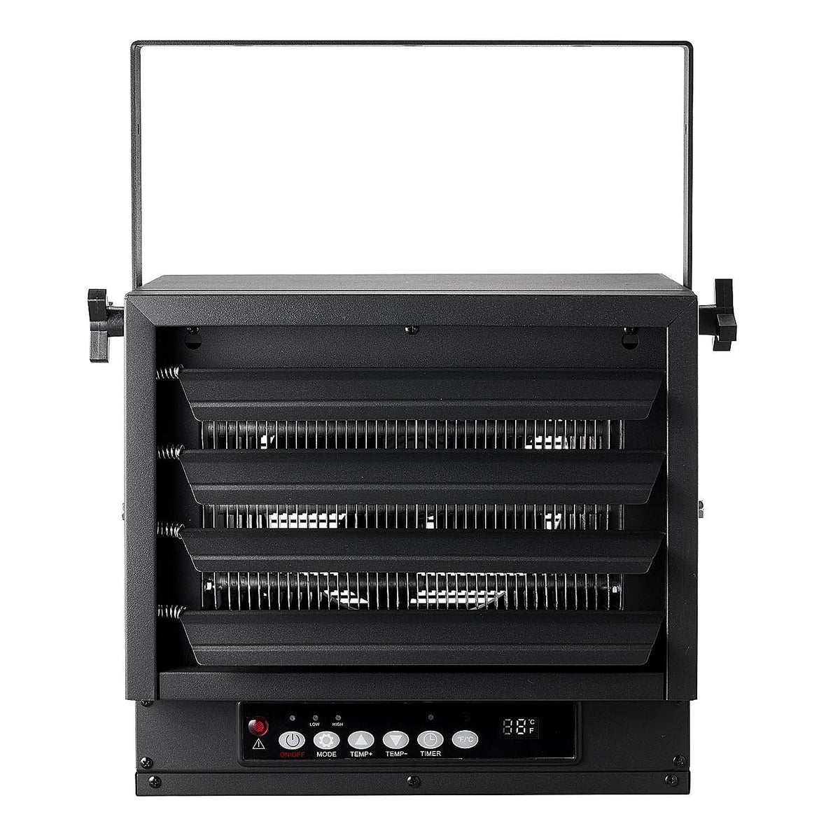 Black 7500W 240V Hard Wired Digital Electric Garage Heater with Remote O217698