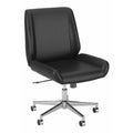 Black Leather Wingback Office Chair O86722