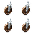 Set of 4 Swivel Caster with 6x22 Wheels R64370